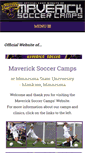 Mobile Screenshot of mavericksoccercamps.com