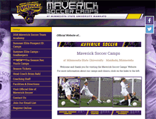 Tablet Screenshot of mavericksoccercamps.com